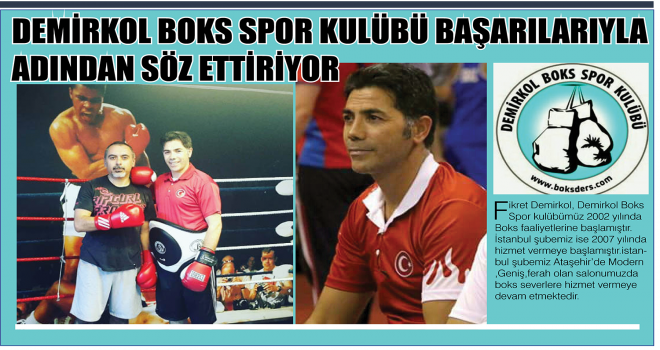 DEMİRKOL BOKS SPOR KULÜBÜ BAŞARILARIYLA  ADINDAN SÖZ ETTİRİYOR