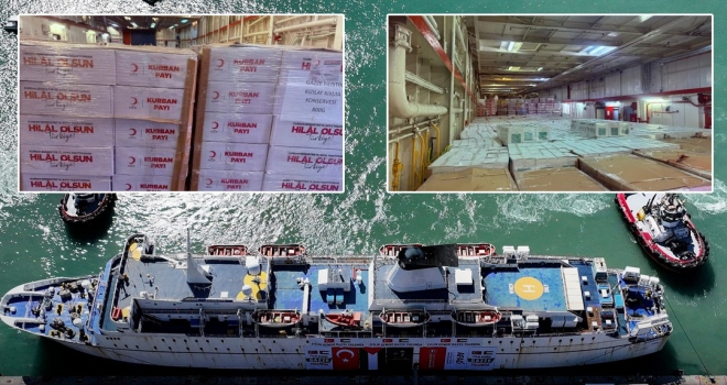 17. İyilik Gemisi Gazze'ye uğurlanıyor