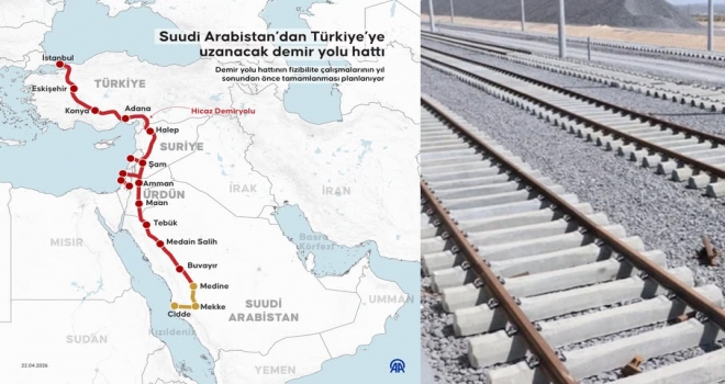 Suudi Arabistan: Türkiye’ye uzanacak demir yolu için çalışmalar yıl sonuna kadar tamamlanacak