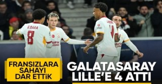 Galatasaray, Lille deplasmanında 4 golle güldü